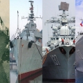 中国海军史上所有驱逐舰正脸：越来越漂亮 ...